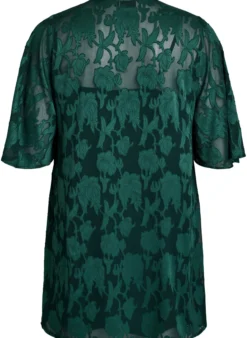 Kurzes A-Linien-Kleid mit Blumenmuster