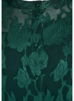 Kurzes A-Linien-Kleid mit Blumenmuster
