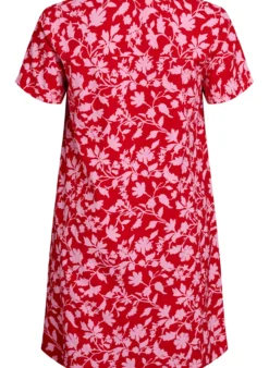 Kurzes A-Linien-Kleid mit floralem Print