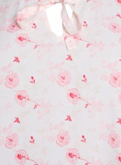 Kurzes A-Linien-Kleid mit geblümtem Print