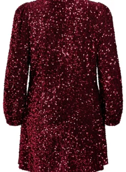 Kurzes A-Linien-Pailletten-Kleid