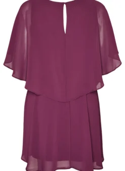 Kurzes Chiffon-Partykleid mit Lagen-Effekt