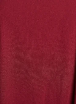 Kurzes Kleid aus Baumwolle mit V-Ausschnitt