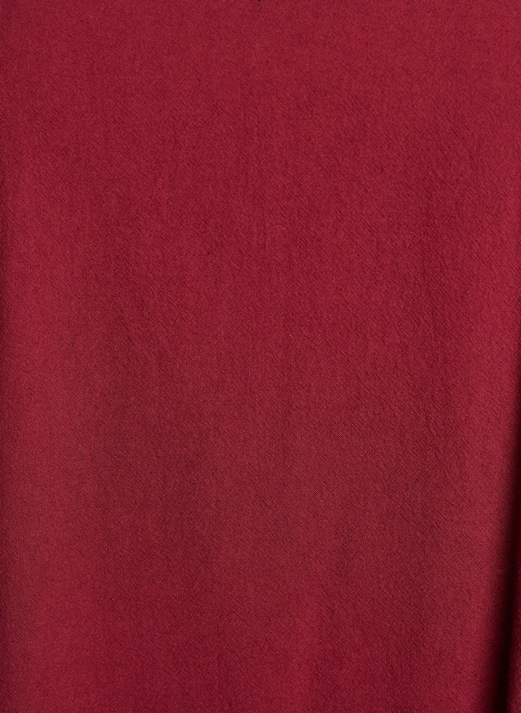 Kurzes Kleid aus Baumwolle mit V-Ausschnitt