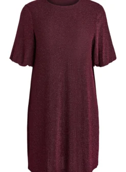 Kurzes Kleid mit einem Glitzermuster