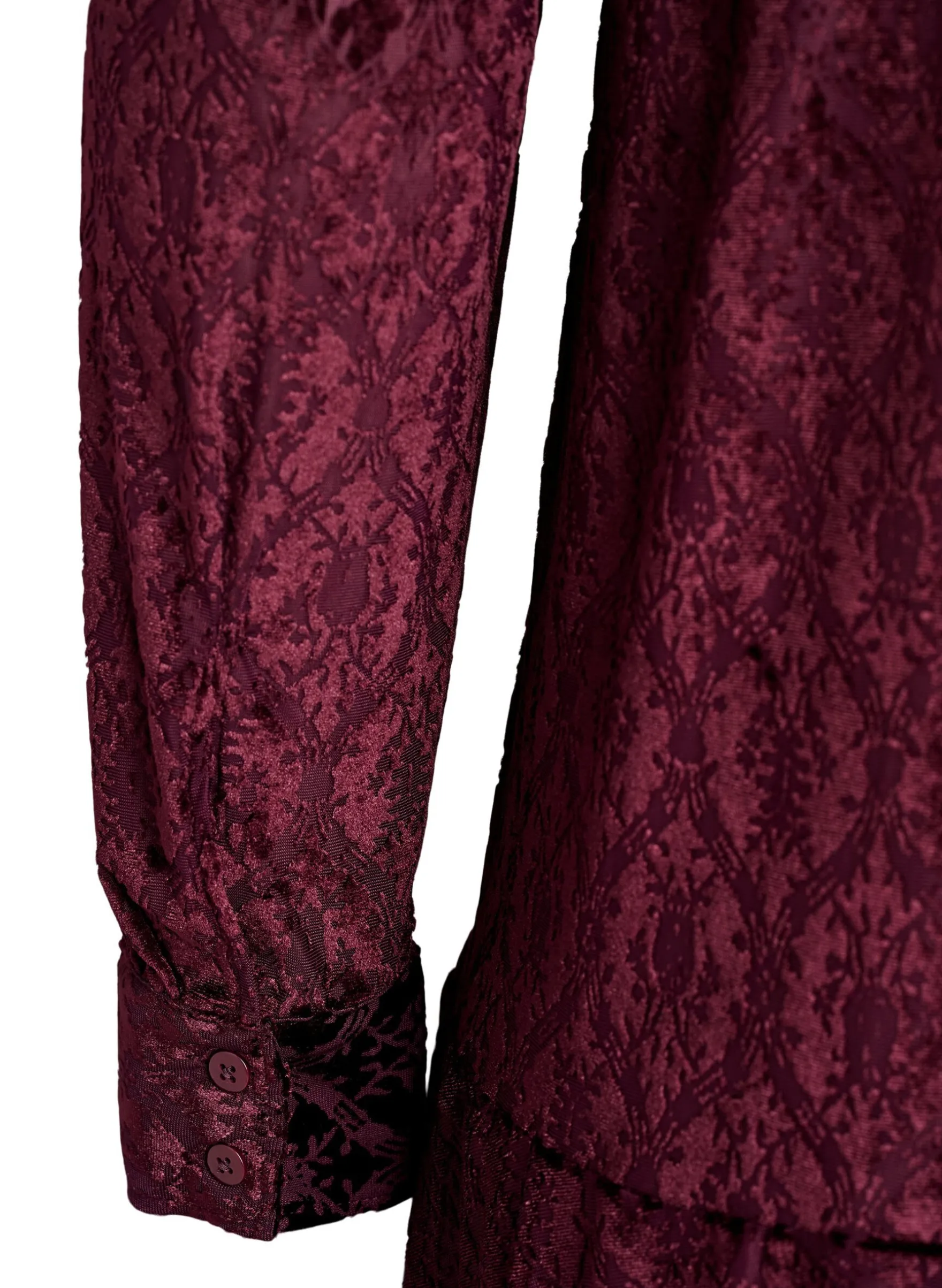 Kurzes Kleid mit Veloursmuster