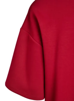 Kurzes Loose-Fit T-Shirt aus Modal-Mix