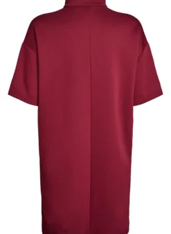 Kurzes Sweatshirtkleid mit hohem Kragen und Reißverschluss