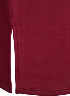 Kurzes Sweatshirtkleid mit hohem Kragen und Reißverschluss