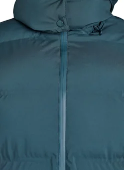 Kurze Steppjacke mit abnehmbarer Kapuze