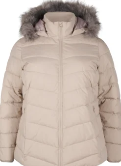 Kurze Steppjacke mit Kapuze