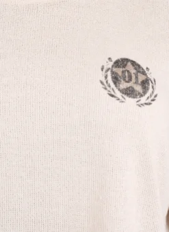 Kurzärmelige Bluse mit Kontraststreifen