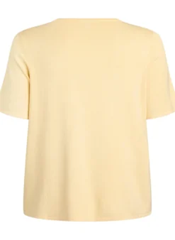 Kurzärmelige Strickbluse aus Viskose