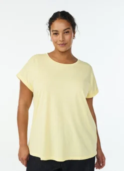 Kurzärmeliges T-Shirt aus Baumwollmischgewebe