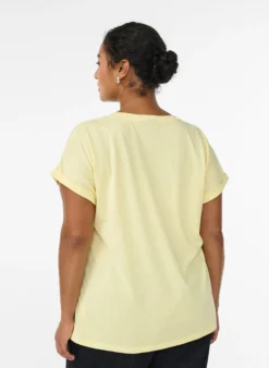 Kurzärmeliges T-Shirt aus Baumwollmischgewebe