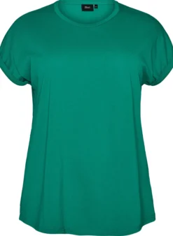 Kurzärmeliges T-Shirt aus einer Baumwollmischung