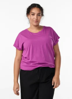 Kurzärmeliges T-Shirt aus einer Baumwollmischung