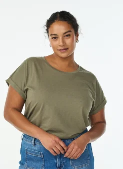 Kurzärmeliges T-Shirt aus einer Baumwollmischung