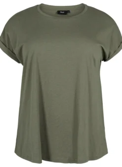 Kurzärmeliges T-Shirt aus einer Baumwollmischung