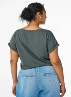Kurzärmeliges T-Shirt aus einer Baumwollmischung