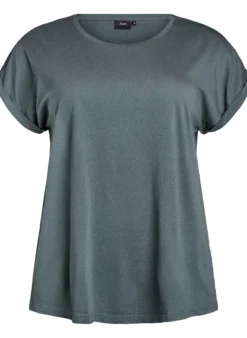 Kurzärmeliges T-Shirt aus einer Baumwollmischung
