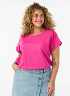 Kurzärmeliges T-Shirt aus einer Baumwollmischung