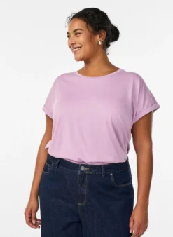 Kurzärmeliges T-Shirt aus einer Baumwollmischung
