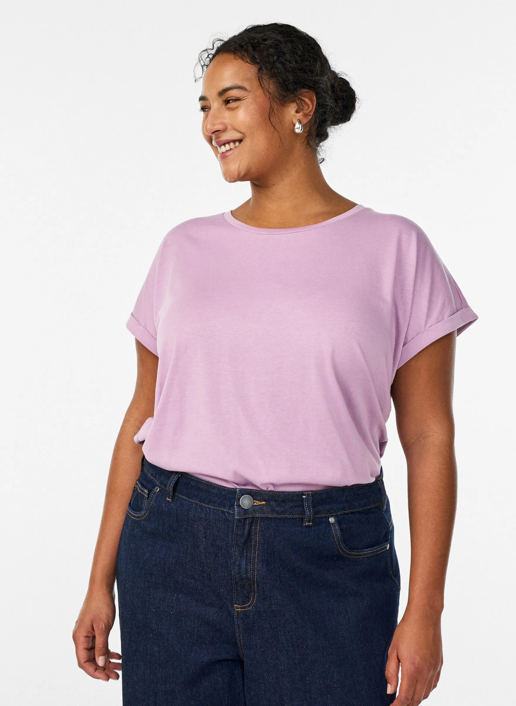 Kurzärmeliges T-Shirt aus einer Baumwollmischung