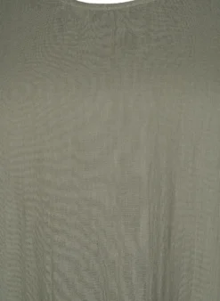 Kurzärmliges Kleid aus Baumwolle mit A-Linien-Schnitt