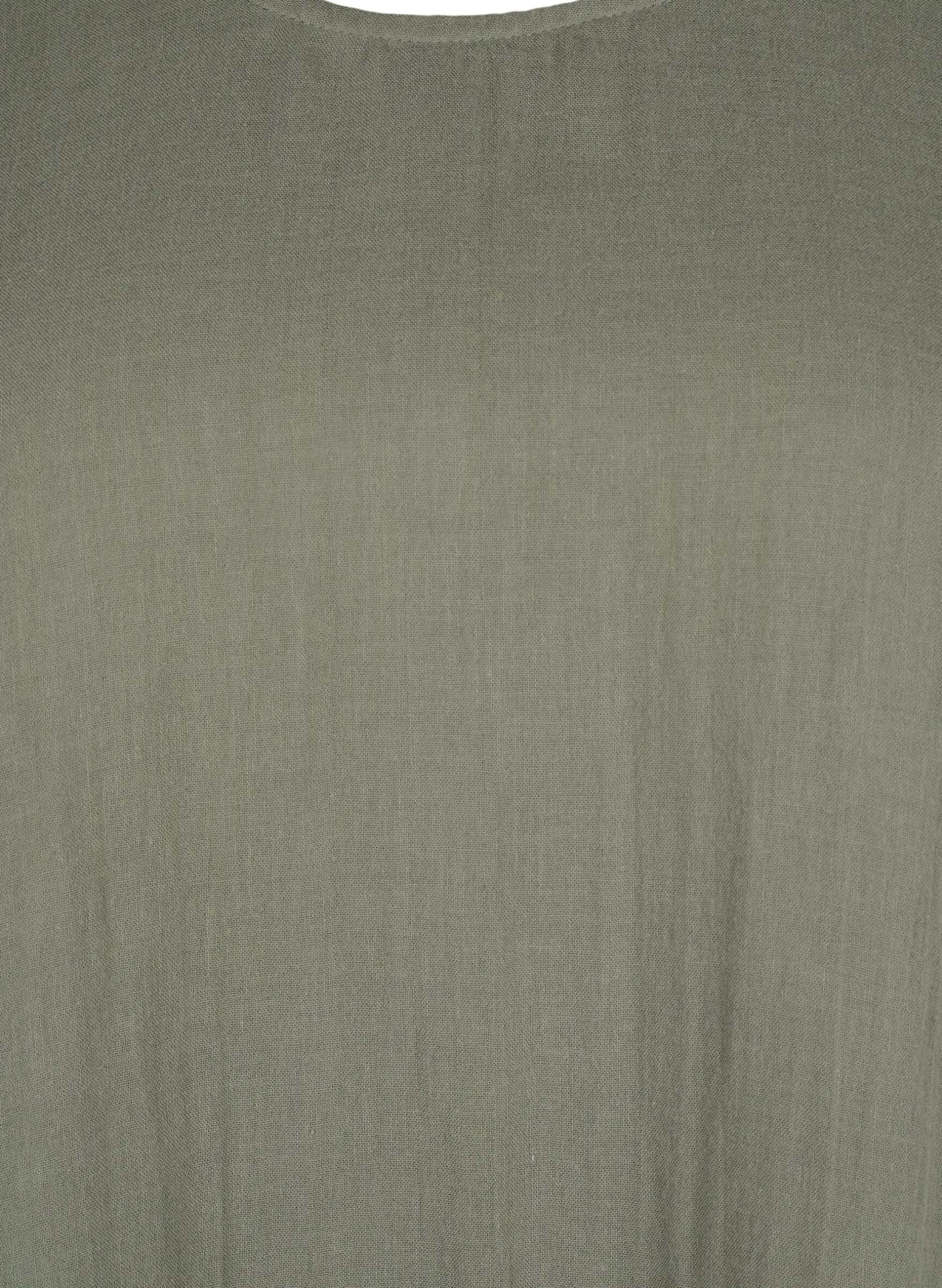 Kurzärmliges Kleid aus Baumwolle mit A-Linien-Schnitt