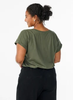 Kurzärmliges T-Shirt aus einer Baumwollmischung