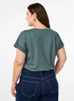 Kurzärmliges T-Shirt aus einer Baumwollmischung