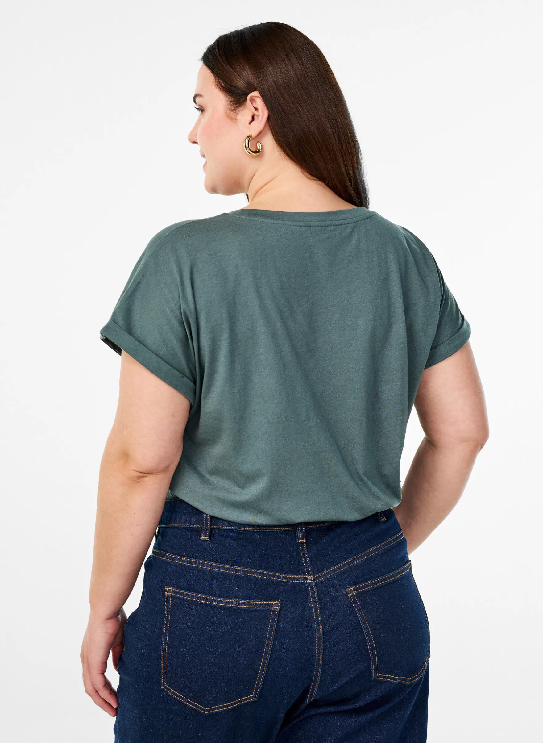 Kurzärmliges T-Shirt aus einer Baumwollmischung