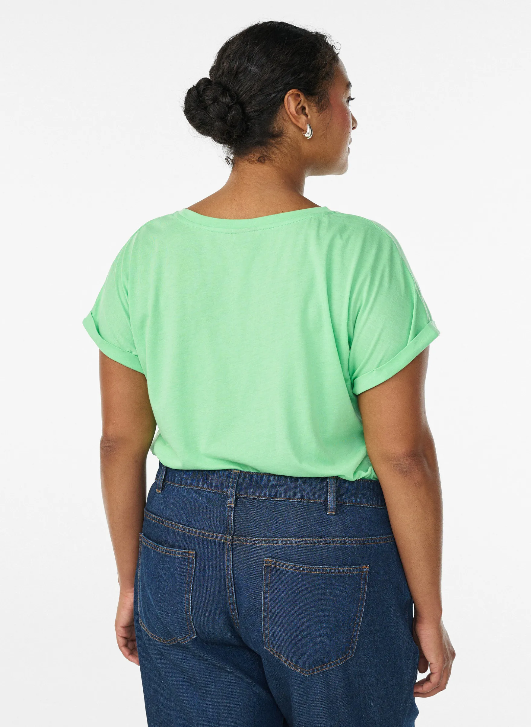 Kurzärmliges T-Shirt aus einer Baumwollmischung