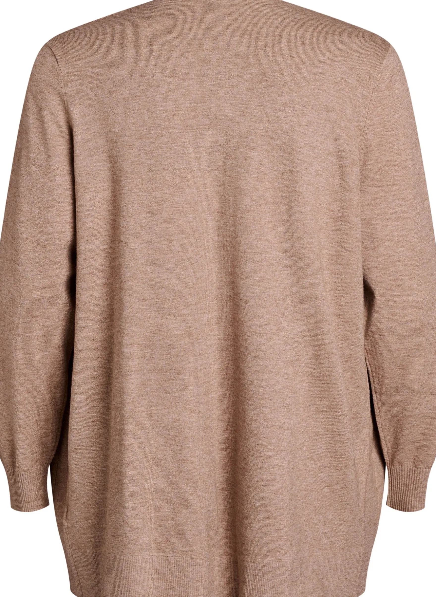 Lange offene Strickjacke mit Taschen