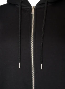 Langer Hoodie mit Reißverschluss und Taschen