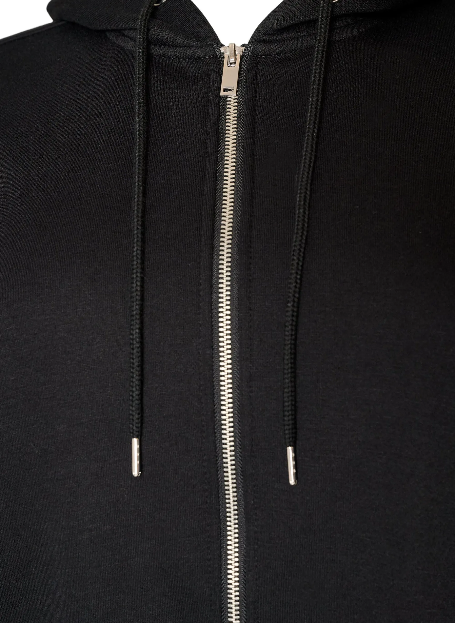 Langer Hoodie mit Reißverschluss und Taschen