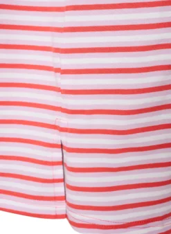 Langes oversized T-Shirt aus Bio-Baumwolle mit Streifen