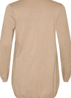 Lange Strickjacke aus einer Viskosemischung