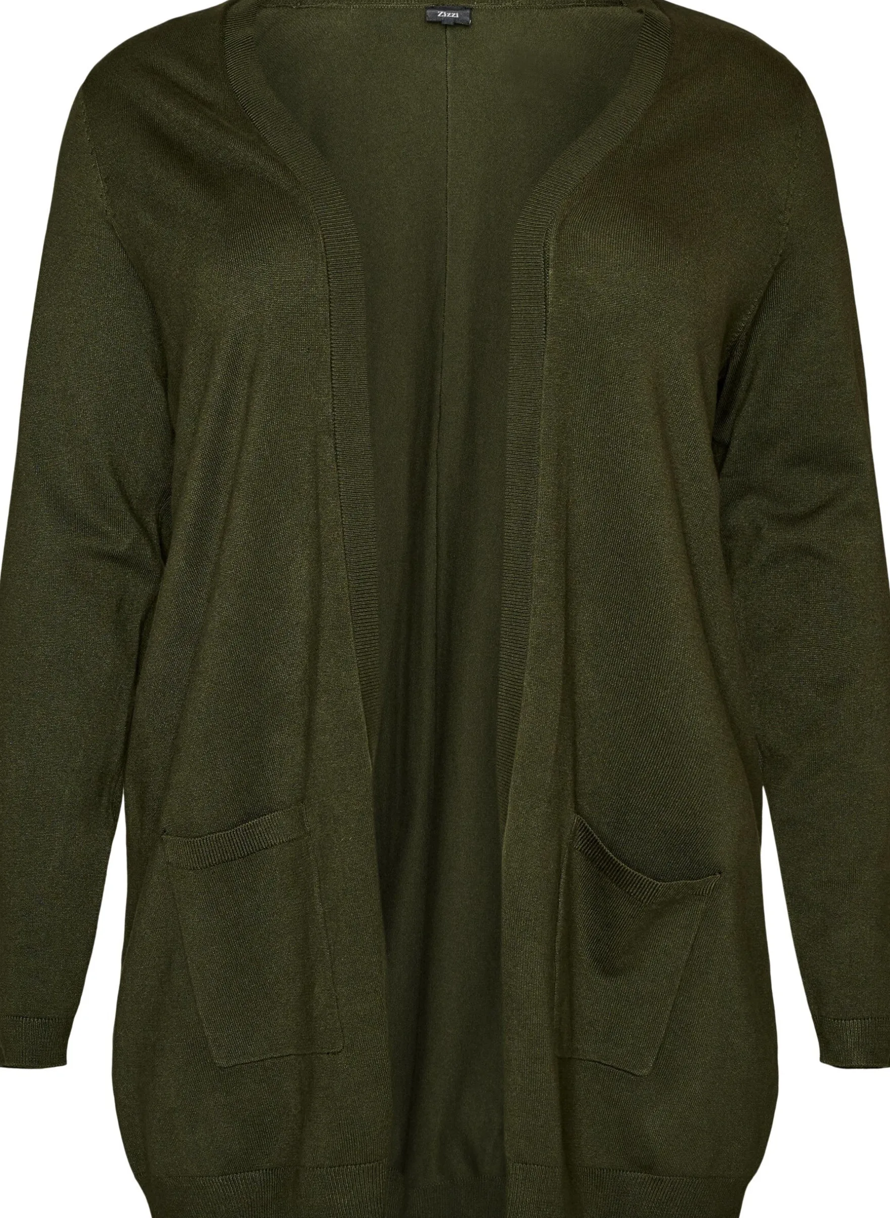 Lange Strickjacke aus einer Viskosemischung