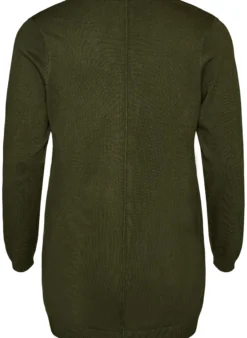 Lange Strickjacke aus einer Viskosemischung
