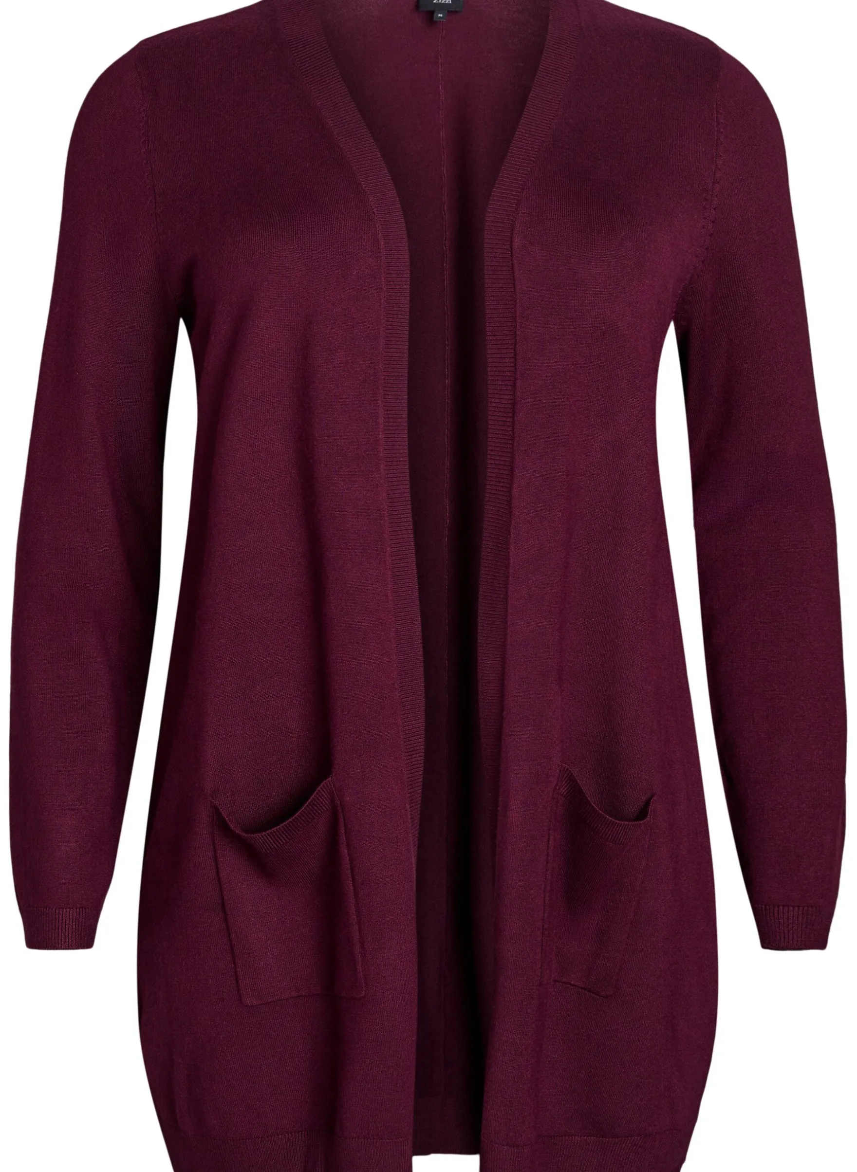 Lange Strickjacke aus Viskose-Mischung