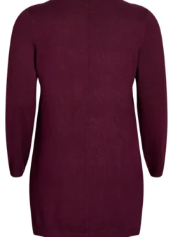 Lange Strickjacke aus Viskose-Mischung