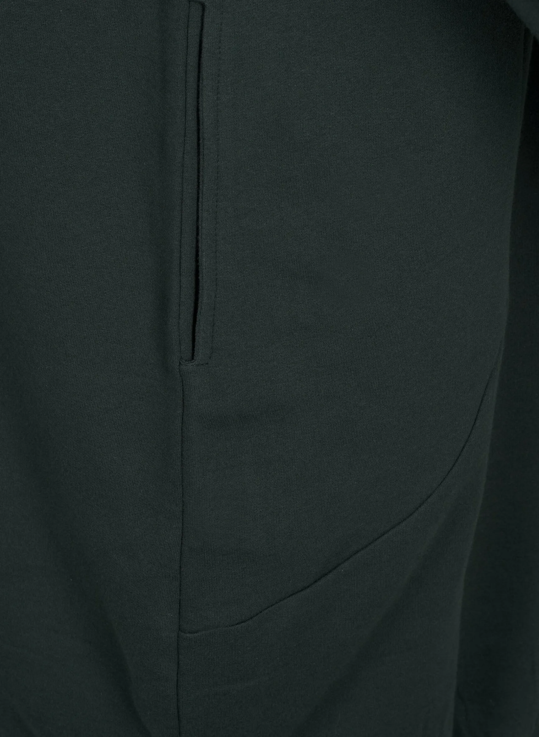 Lange Sweatjacke aus Baumwolle mit Kapuze