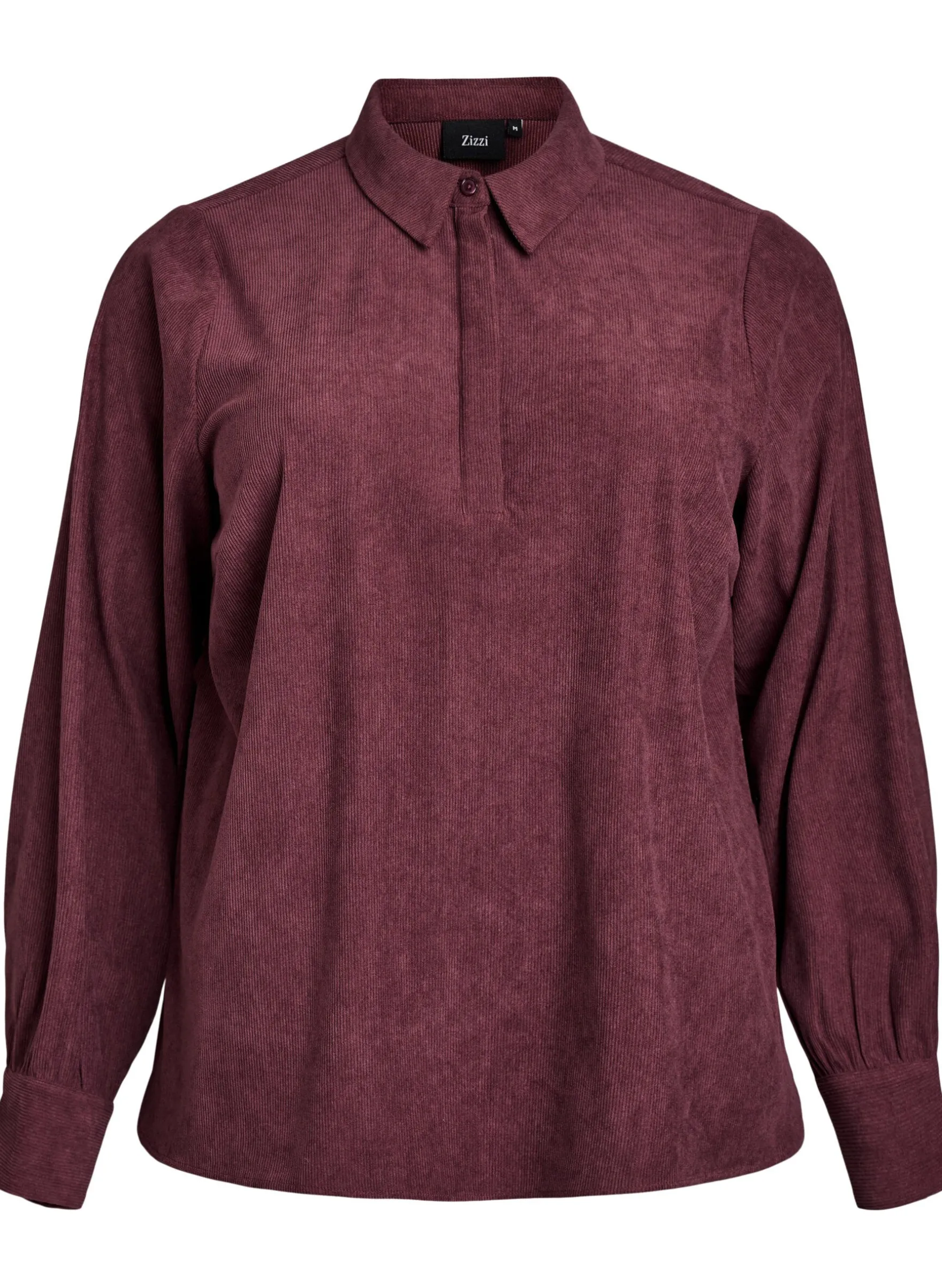 Langärmlige Bluse aus Cord