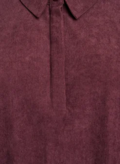 Langärmlige Bluse aus Cord