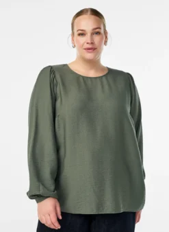 Langärmlige Bluse aus Viskose