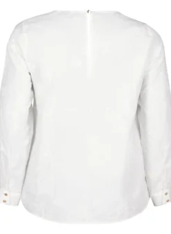 Langärmlige Bluse mit Stickereien