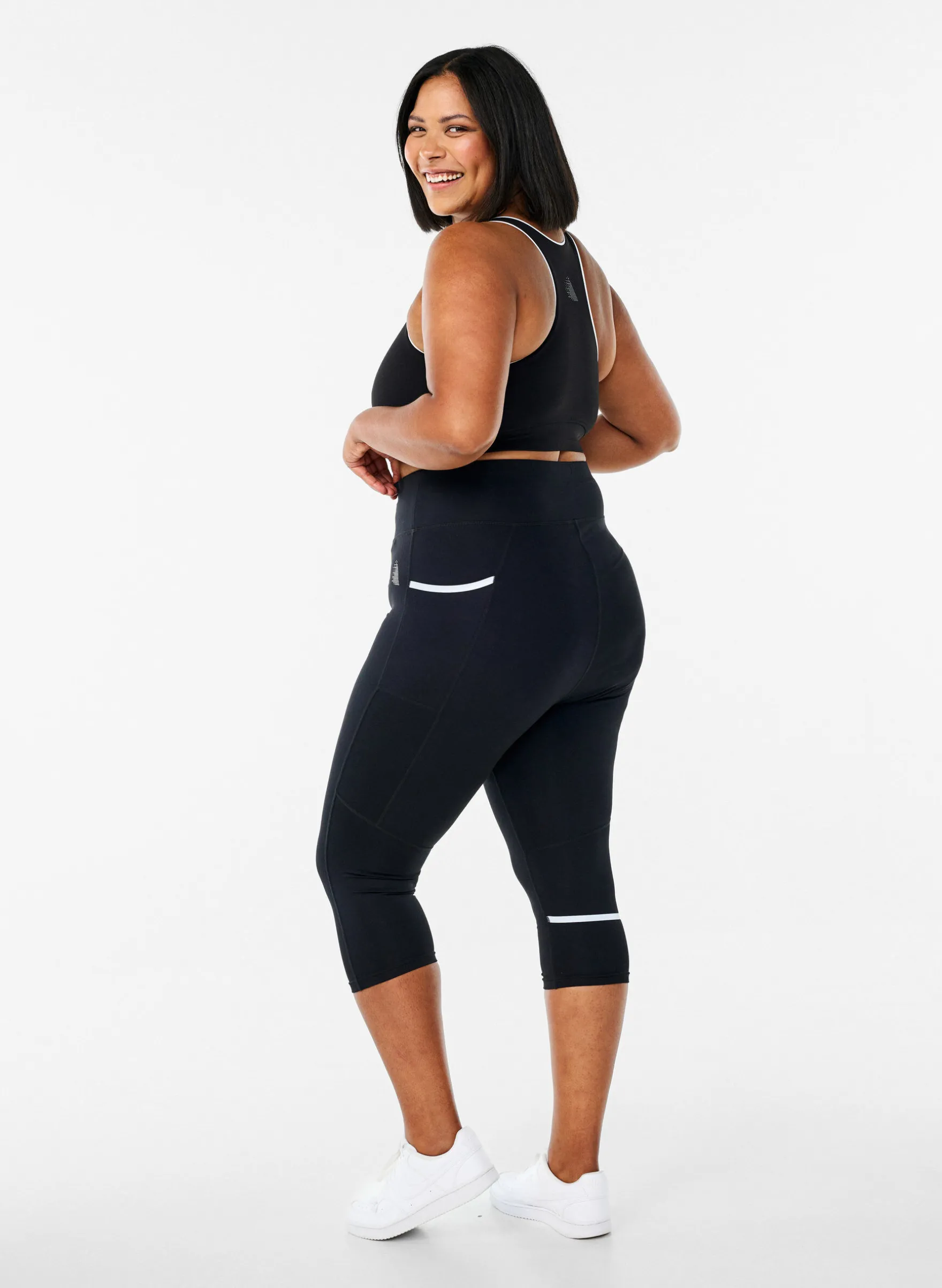 Lauf-Caprihose mit leichter Kompression
