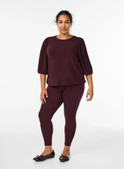 Leggings mit Glitzermuster
